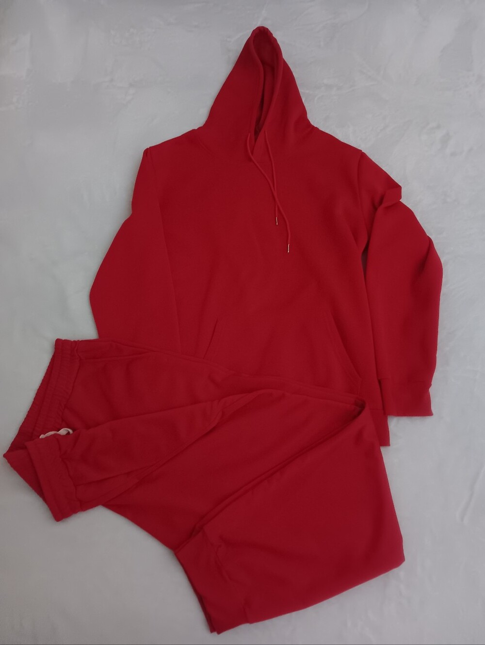 Mens Red Hoodie and Jogger Set